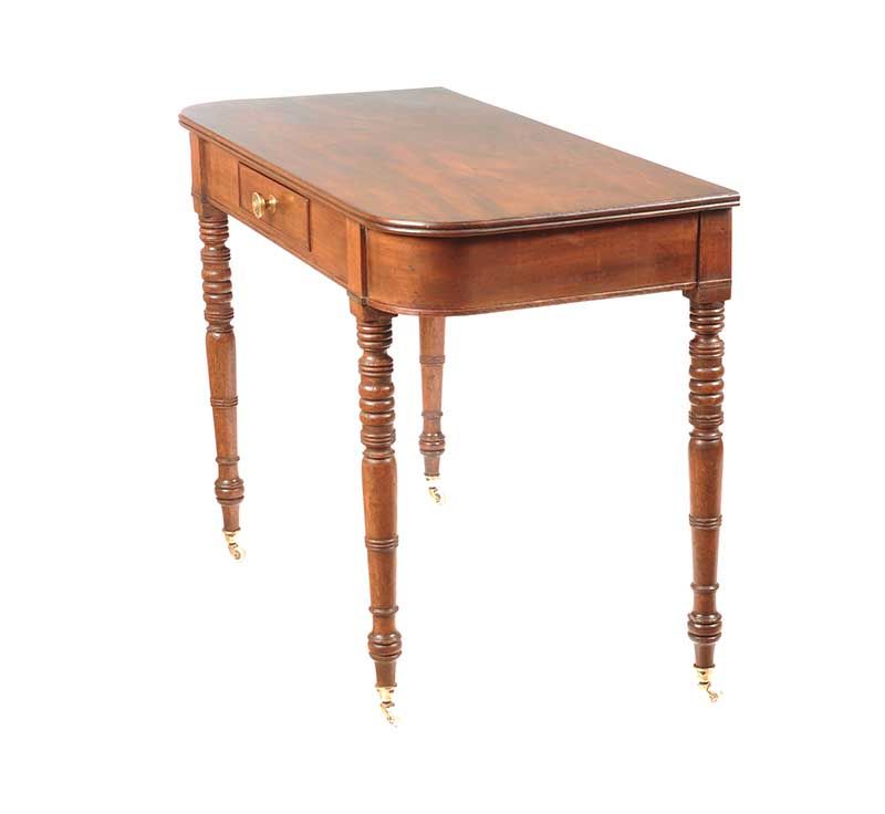 GEORGIAN MAHOGANY D-END CONSOLE TABLE at Ross's Online Art Auctions