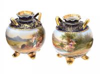 PAIR OF ROYAL VIENNA VASES at Ross's Online Art Auctions