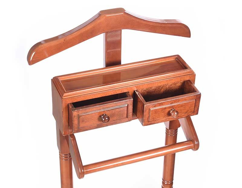 GENT'S MAHOGANY VALET STAND at Ross's Online Art Auctions