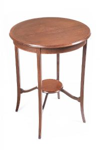 EDWARDIAN INLAID LAMP TABLE at Ross's Online Art Auctions