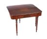 WILLIAM IV TURN OVER LEAF MAHOGANY TEA TABLE at Ross's Online Art Auctions
