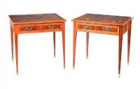 PAIR OF MAHOGANY LAMP TABLES at Ross's Online Art Auctions