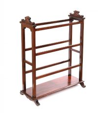 VICTORIAN MAGOHANY TOWEL RAIL at Ross's Online Art Auctions