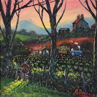 GATHERING IN THE CROPS by James Downie at Ross's Online Art Auctions