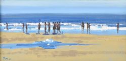 ALONG THE SHORE by John Morris at Ross's Online Art Auctions
