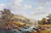 RIVER IN THE MOURNES by Denis Thornton at Ross's Online Art Auctions