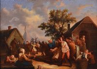 VILLAGE PARTY by English School at Ross's Online Art Auctions