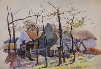 FARM BUILDINGS by W.D. Weir at Ross's Online Art Auctions