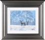 WINTER MIST & STAGS by Andy Saunders at Ross's Online Art Auctions