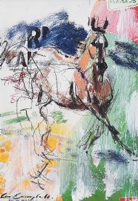 TROTTING HORSE by Con Campbell at Ross's Online Art Auctions