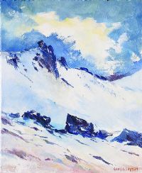 SLIEVE BEARNAGH, MOURNE MOUNTAINS by Roland A.D. Inman at Ross's Online Art Auctions