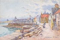 ST. MONANS HARBOUR by David Small at Ross's Online Art Auctions