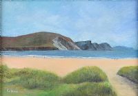 KEEL STRAND, ACHILL ISLAND by Jack Caprani at Ross's Online Art Auctions