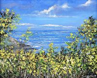 SEA VIEW & GORSE by Andy Saunders at Ross's Online Art Auctions