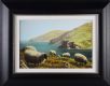 SHEEP NEAR THE GIANT'S CAUSEWAY by Keith Glasgow at Ross's Online Art Auctions
