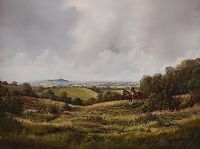 A VIEW TO SCRABO TOWER by Robert B. Higgins at Ross's Online Art Auctions