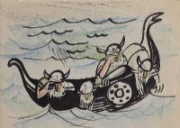 THE VIKING BOAT by George Campbell RHA RUA at Ross's Online Art Auctions