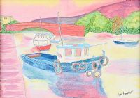 DAVITT'S QUAY, DUNGARVAN, COUNTY WATERFORD by June Marshall BA at Ross's Online Art Auctions