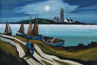 ALONG THE LOUGH SHORE by J.P. Rooney at Ross's Online Art Auctions