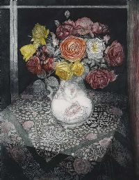 FADING ROSES by Prichard Bamden at Ross's Online Art Auctions