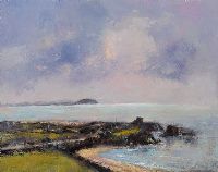 CARRICKABRAGHY CASTLE, NORTH DONEGAL by Jim Holmes at Ross's Online Art Auctions
