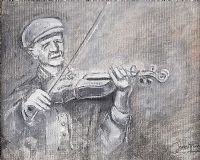 DONEGAL FIDDLER by James McCann at Ross's Online Art Auctions
