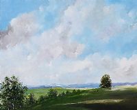 LATE AFTERNOON SKY STUDY by Sean Lorinyenko at Ross's Online Art Auctions