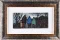 THREE SHAWLIES ON THE PATH HOME by Markey Robinson at Ross's Online Art Auctions
