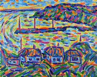 CAHORE COTTAGES, WEXFORD by Sean Patrick at Ross's Online Art Auctions