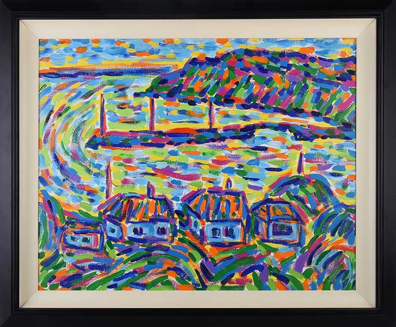 CAHORE COTTAGES, WEXFORD by Sean Patrick at Ross's Online Art Auctions