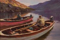 OUT FISHING by Donal McNaughton at Ross's Online Art Auctions