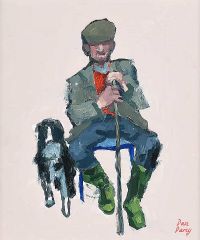 ONE MAN & HIS DOG by Dan Darcy at Ross's Online Art Auctions