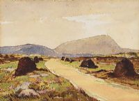 MUCKISH, COUNTY DONEGAL by Theo J. Gracey RUA at Ross's Online Art Auctions
