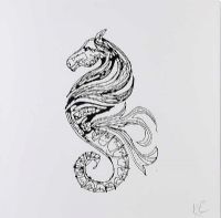 SEAHORSE by Kathryn Callaghan at Ross's Online Art Auctions