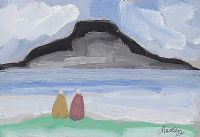 LOOKING ACROSS TO ACHILL by Markey Robinson at Ross's Online Art Auctions