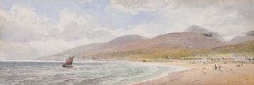 NEWCASTLE, COUNTY DOWN by Joseph William Carey RUA at Ross's Online Art Auctions