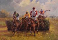 ANOTHER ONE BITES THE TURF by Gerry Glynn at Ross's Online Art Auctions