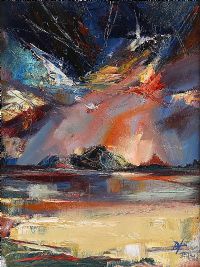 SUNSET, WEST by Douglas Hutton at Ross's Online Art Auctions