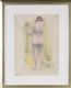 NUDE WITH YELLOW TOWEL by Maurice Canning Wilks ARHA RUA at Ross's Online Art Auctions