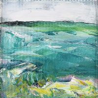 GREEN LANDSCAPE by Patricia Cleland Clark at Ross's Online Art Auctions