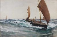 HOMEWARD by Charles Napier Hemy RA at Ross's Online Art Auctions