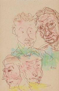 FACES IN THE CROWD by Daniel O'Neill at Ross's Online Art Auctions