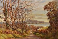 VIEW OF SCRABO ACROSS STANGFORD LOUGH by Vittorio Cirefice at Ross's Online Art Auctions