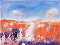 RED LANDSCAPE by Martin Gallagher at Ross's Online Art Auctions