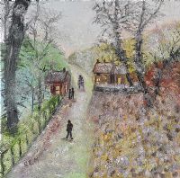 THE HAMLET by Rose Elizabeth Moorcroft at Ross's Online Art Auctions