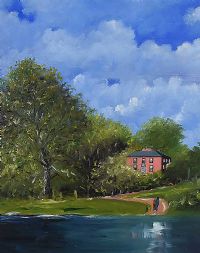 THE GLEBE GALLERY ON THE SHORES OF GARTAN LOUGH by Sean Lorinyenko at Ross's Online Art Auctions
