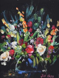 STILLL LIFE, FLOWERS II by Jill Hogg at Ross's Online Art Auctions