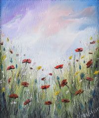 WILDFLOWER MOSAIC by Hayley Huckson at Ross's Online Art Auctions
