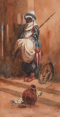 ON GUARD by English School at Ross's Online Art Auctions
