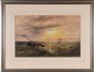 SAILING BOATS IN A STORM, ANTRIM COAST by Andrew Nicholl RHA at Ross's Online Art Auctions